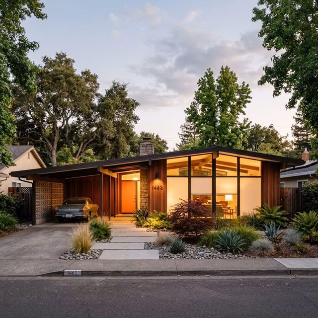 La Grange Window Coverings Hunter Douglas Duette cellular shades with UV protection on a mid-century ranch home near Montgomery Village in Rincon Valley, Santa Rosa CA 95409