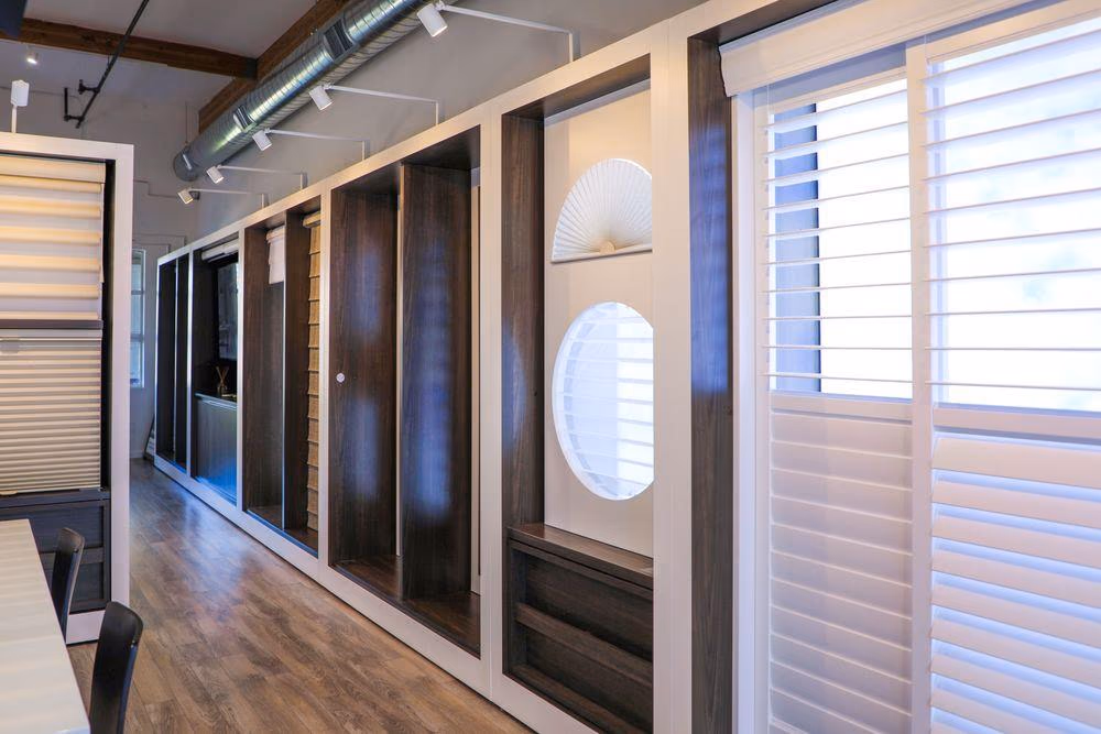 Plantation Shutters — custom window treatment installed in a Sonoma County home by La Grange Window Coverings, Windsor CA 95492